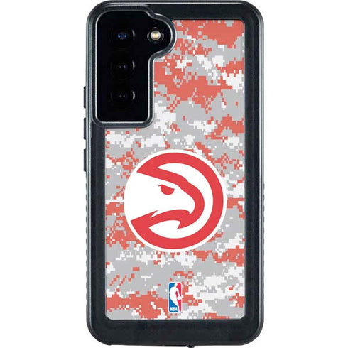NBA Atlanta Hawks Digi Camo Galaxy S24 Plus Waterproof Case